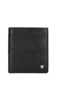 Allen Solly Men Navy Textured Leather Wallet