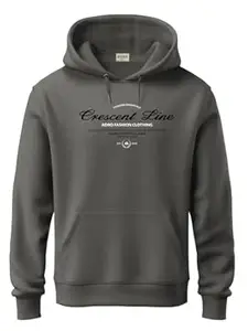 ADRO Printed Hoodie for Men | Regular Fit 320 GSM Cotton Hoody | Mens Hoodies/Sweatshirt | Soft Brushed Fleece Fabric