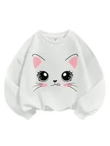 Sky Magic Women Oversized Casual Loose Fit Winter Wear Sweatshirt | Soft Warm Winter Pullover | Fleece Crew Neck Sweatshirt for Women & Girls