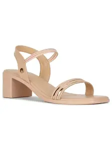 Bata Women's Block Heel Sandal - NUDE (4 UK) (6610487)