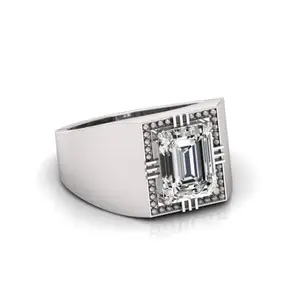 7.25 Ratti White Sapphire Original Sapphire Stone Adjustable Ring For Men And Women With Lab Certified B11