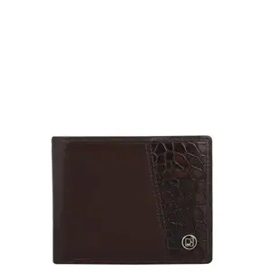 Da Milano RFID Protected Leather Wallet for Men with Card Slot - Brown