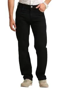 Bushirt Men’s Straight Fit Jeans for Men | 100% Cotton Non Stretch Denim Pant | Mid Rise Regular Fit Casual Wear Jeans | Classic 5 Pocket Button Closure | Durable Everyday Denim Jeans