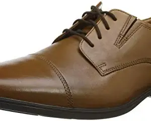 Clarks Men's Dark Tan Lea Formal Shoes - 11 UK/India (46 EU)(91261300967110)