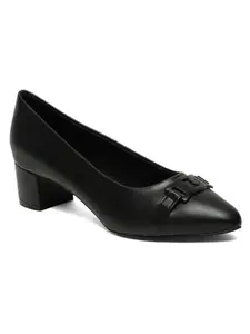 Flat n Heels Womens Black Pumps FnH 2901-BK