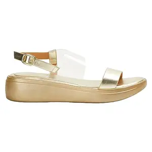 Ginger by Lifestyle Women Gold Sandals