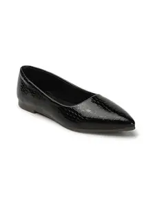 ICONICS Women's Slip On Ballerinas Colour-Black, Size-UK 6