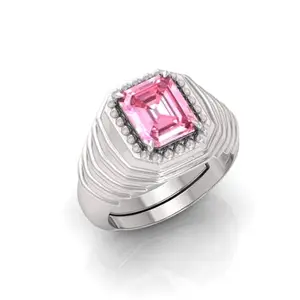 MBVGEMS Natural Certified Pink Sapphire (Neelam) Unheated Untreatet 13.25 Carat PANCHDHATU Ring for Men's/Women's