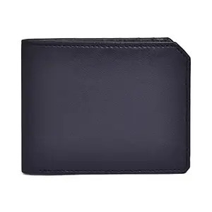 Belwaba Genuine Leather Black Bi-fold Men's Wallet