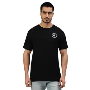 Royal Enfield Men's Regular Fit T-Shirt (TSA230008_Black