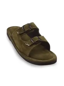 APRATIM Mens Ethnic Footwear-08 Green