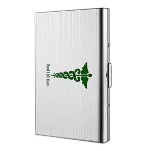 Stealodeal Front Pocket 6 Slot ATM/Credit/Debit Green Print Real Life Hero Men/Women Card Holder