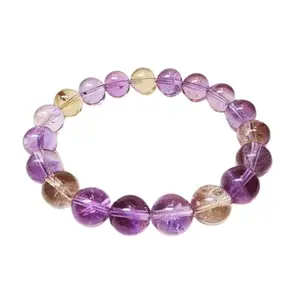 Dine Gems Ametrine Stone Bracelet Precious Purple Ametrine Bracelet Original Certified Unheated Untreated Jamuniya Stone Bracelet For Men & Women