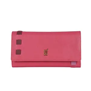 Baggit Womens Lwxe Tale 3T5 3 Fold Wallet- Pink