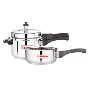 Premier Comfort Stainless Steel Combo 3 Ltr Cooker & Pan Combo SG523 price in India.