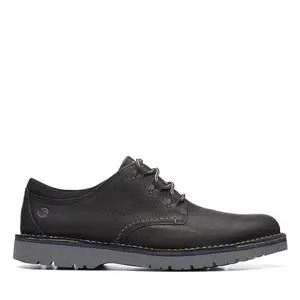 Clarks Mens Eastford Low Black Black Boat Shoe - 10 UK (26169706)