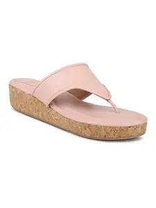 INC.5 Women Peach Wedge Heels