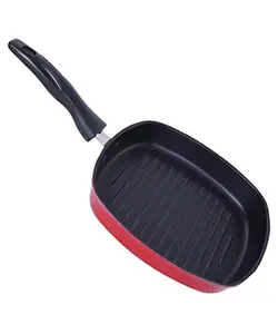 Nirlon Non-Stick Aluminium Grill Pan, Black price in India.
