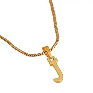 Estele Initial Letter Gold Plated Pendants/Charms for Girls & Womens