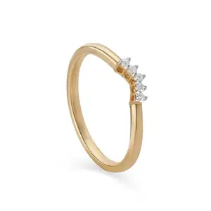 Mia by Tanishq Harmony Heartbeat 14KT Gold & Diamond Ring (555923FRTLAA092JA000012, 1.399)