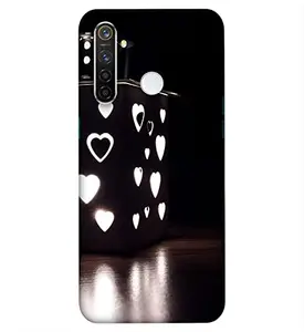 Generic Hearts 3D Printed Design Mobile Case Cover Phone Hard Back Covers for Realme 5 Pro