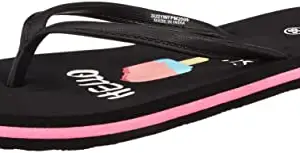 Max Women's SU21WFPM2009 Black Slipper-3 Kids UK (SU21WFPM2009BLACK)