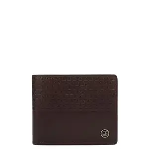 Da Milano Leather Bifold Men Wallet with Card Slot - Brown (10466)