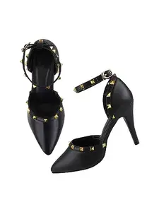 TRYME Women's Fashion Pointed Stiletto Heel Pump Shoes for Party and Formal Occasions