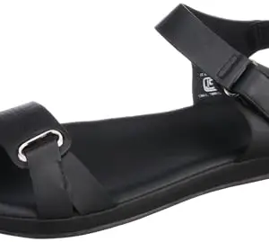 Woodland Women's Black SOFTY Sandal-5 UK (38 EURO) (LSO 403)