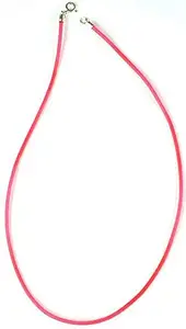Exotic India PVC Wire to Hang Your Pendants On (With Sterling Spring Closure) - Sterling Silver