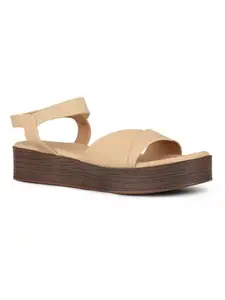 Inc.5 Womens Beige Casual Solid Round Toe Casual Sandals