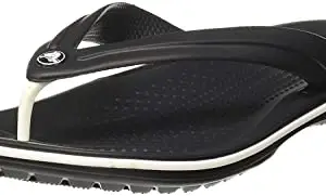 crocs Unisex Adult Black Slipper-9 Men/ 10 UK Women (M10W12) (Crocband Flip)
