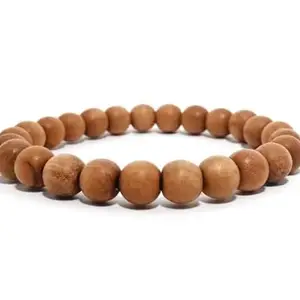 NEXG Chandan Bracelet Original Certified Top A1 Quality Safed Chandan Bracelet Round Beads Real & Natural White Chandan Bracelet Chandan Ka Bracelet for Men & Women चन्दन ब्रेसलेट ओरिजिनल