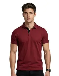 AWG ALL WEATHER GEAR Collar Tshirts | Half Sleeves Plain-Regular Fit | Dryfit Solid Polo T-Shirt | Sports wear Casual Tees | Moisture Wicking Activewear | Lightweight Quick Dry Gym & Running Polo