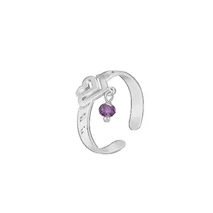 GIVA 925 Silver Joyful Heart Toe Rings| Toe Rings for Women and Girls | With Certificate of Authenticity and 925 Stamp | 6 Month Warranty*