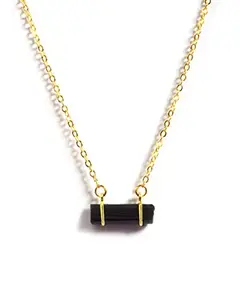 Gempro Black Tourmaline Protection Pendant Necklace for Women