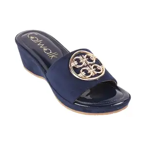Catwalk Women Stylised Platforms Slip-On 10446 (Blue-8)