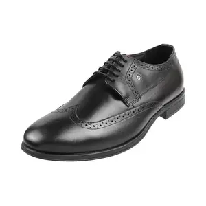 Metro Men Black Leather Brogue/Formal Shoes UK/7 EU/41 (19-6829)