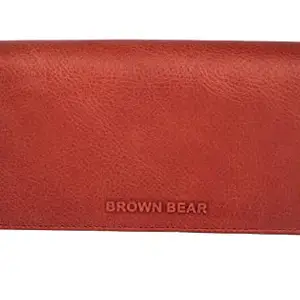 BROWN BEAR Long Wallets for Women, RFID Technology Wallet for Women Stylish Pure German Nappa Leather Branded, RFID Blocking Ladies Wallet for Girls, Mobile Hand Purse for Office, Casual, Party