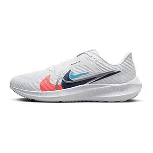Nike Mens AIR Zoom Pegasus 40 PRM White/Multi-Color-Football Grey Running Shoe - 8 UK (9 US) (FB7179-100)