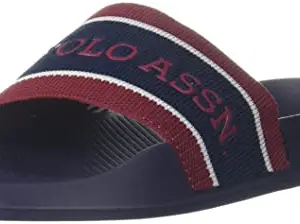 U.S. POLO ASSN. mens NICHOLSON 2.0 NAVY Slide sandal - 6 UK (2FD21535N01)
