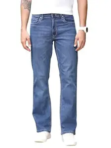 Thomas Scott Men's Bootcut Fit Mid Rise Mid-Rise Clean Look Boot Cut Jeans