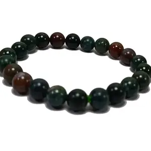Bloodstone jasper Bracelet Crystal Stone Essential Bracelet Round Shape for Reiki Healing and Crystal
