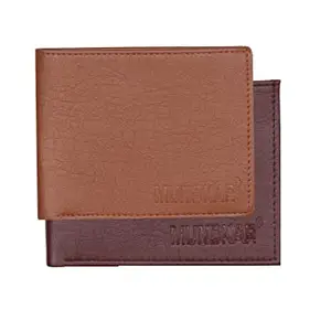 Mundkar Tan Wallet Combo, Pack of 2 Wallets Gift Set Pack of 2