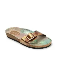 ELLE Women Sandal,Bronze,UK-6