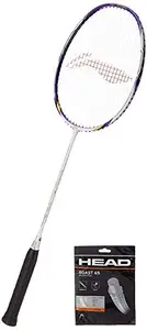 Li-Ning Li Ning US-999 Lite Plus Badminton Racket with Head Badminton String Boast 65 White