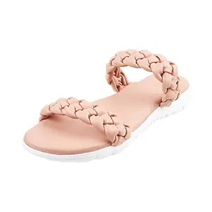 Mochi Womens Synthetic Pink Slip Ons (Size (5 UK (38 EU))