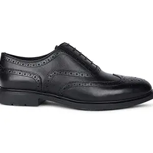 Hush Puppies Mens Ren Oxford Black Uniform Dress Shoe - 10 UK (8246995)