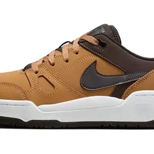 Nike Mens Full Force Running LO PRM-Flax/Velvet Brown-Baroque BROWN-WHITE-7UK