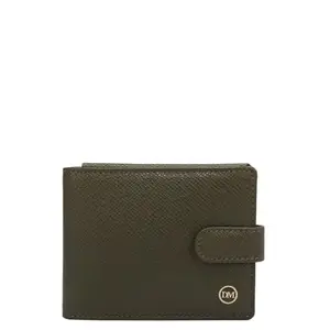 Da Milano Leather Money Clip with Multicard Slot - Green (10055)